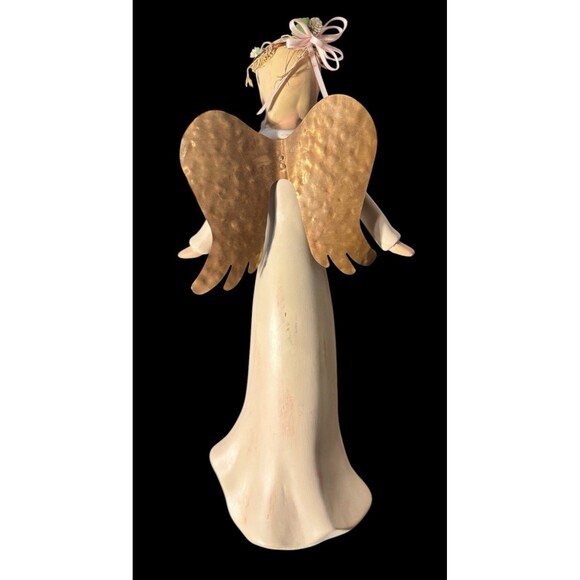 Mindspring Vtg 2002 Gentle Souls "Grace" Angel Copper Wings 80070 Rare - Picture 5 of 8